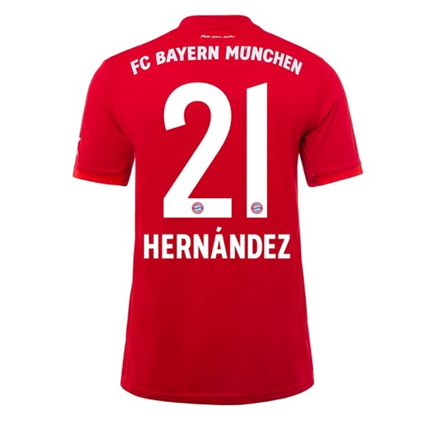 Camiseta Bayern Munich NO.21 Hernández Replica Primera Ropa 2019/20 Rojo